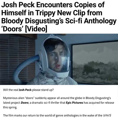 Josh Peck Encounters Copies of Himself in Trippy New Clip from Bloody Disgusting’s Sci-fi Anthology ‘Doors’ [Video]